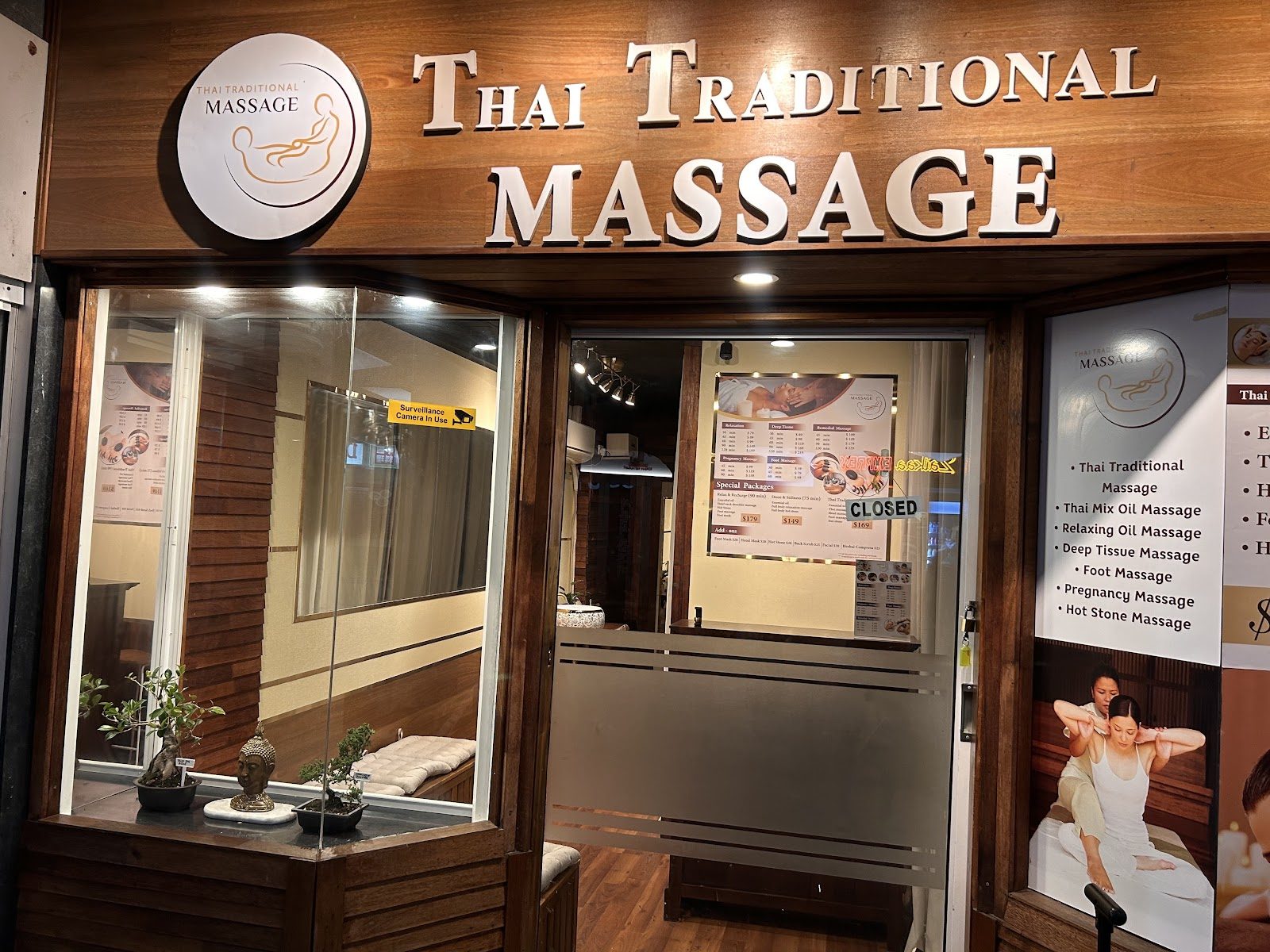 Thai Traditional Massage on Surfers Paradise Boulevard at night